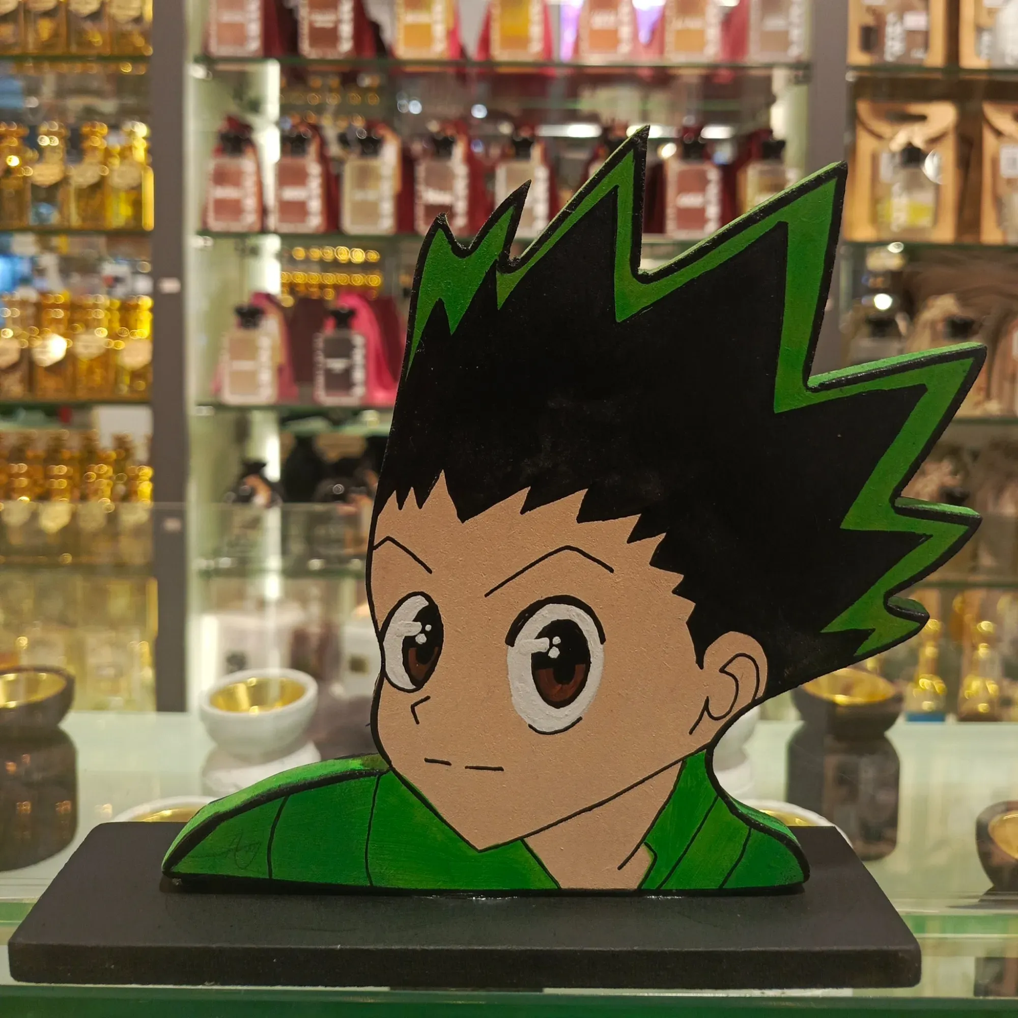 Handcrafted Gon Anime Wooden 2D Figure 17x20 cm for Handmade Display