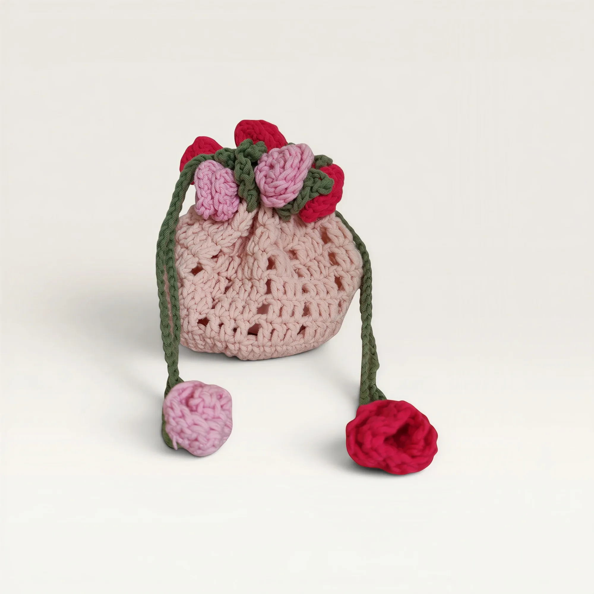 Handmade Crochet AirPods Pouch Case in Cotton Blend Yarn