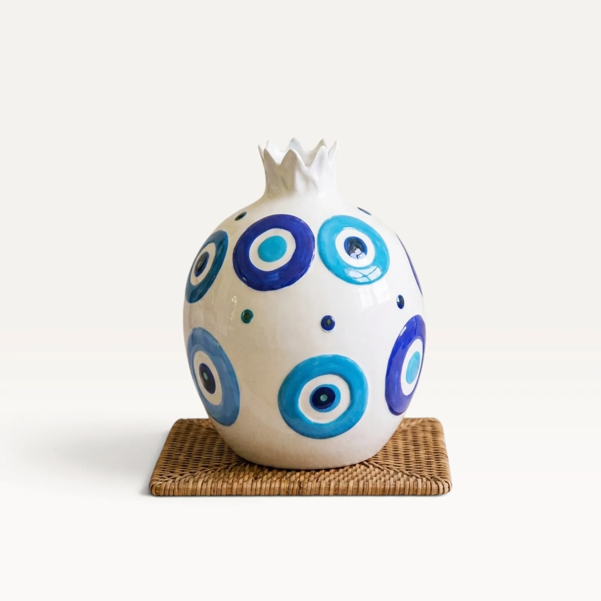 Sky Water Pomegranate Ceramic Vase (Available In Sizes)