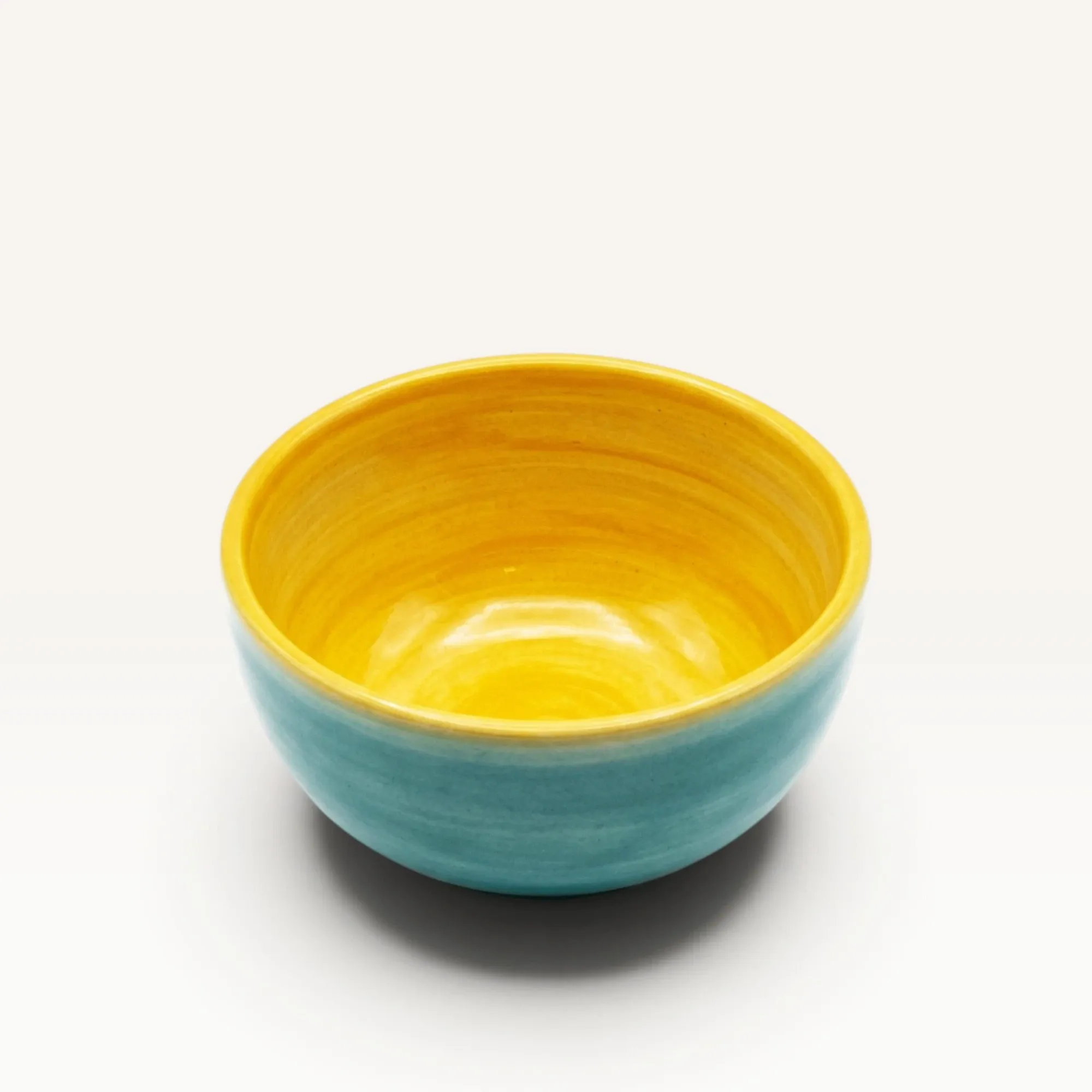 Handmade Blue Ceramic Bowl for Snacks and Serving