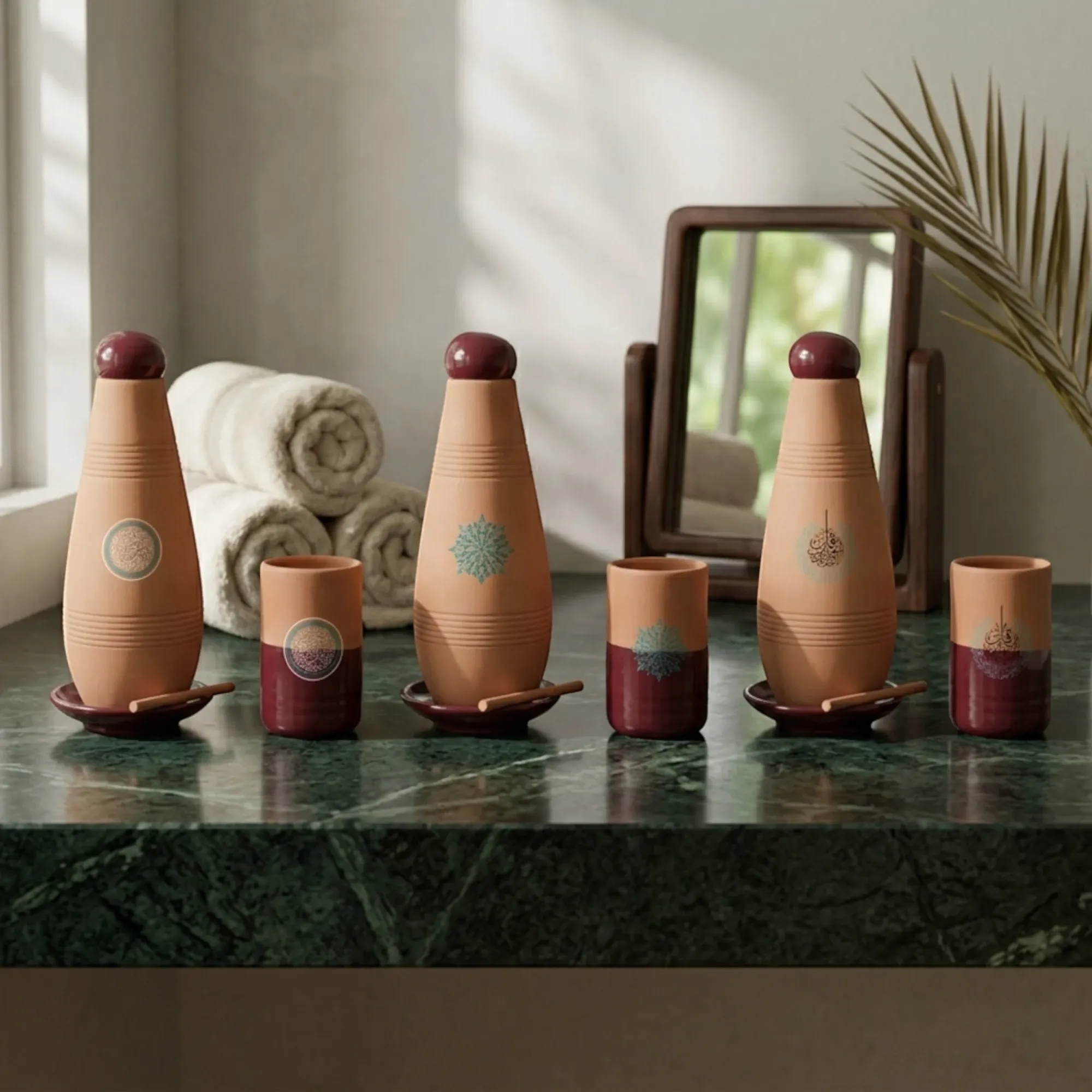Alkaline Terra Maroon Clay VIP Set Blue Print Options 950ml