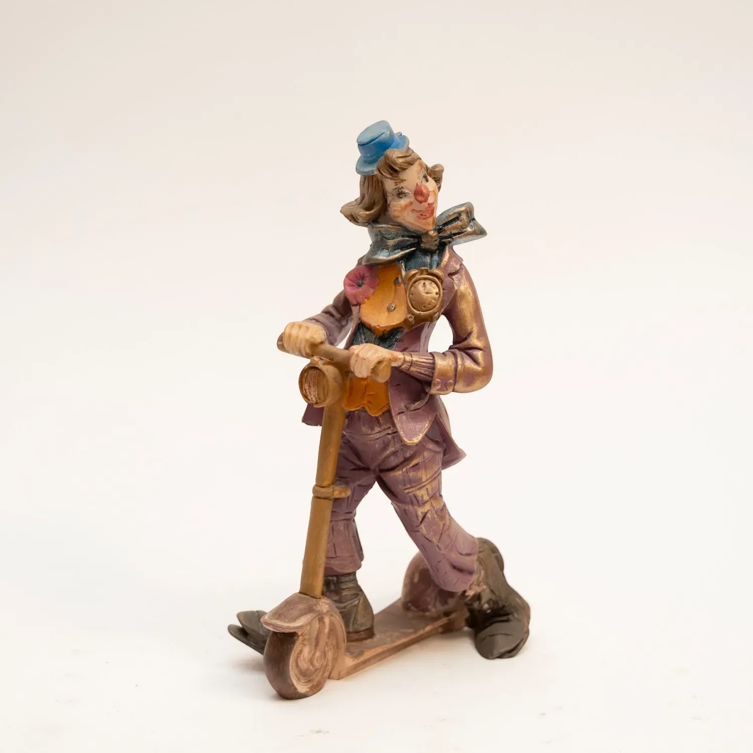 Clown Alley – Handcrafted Gypsum Marble Art – Durable Craft – 20x10 cm