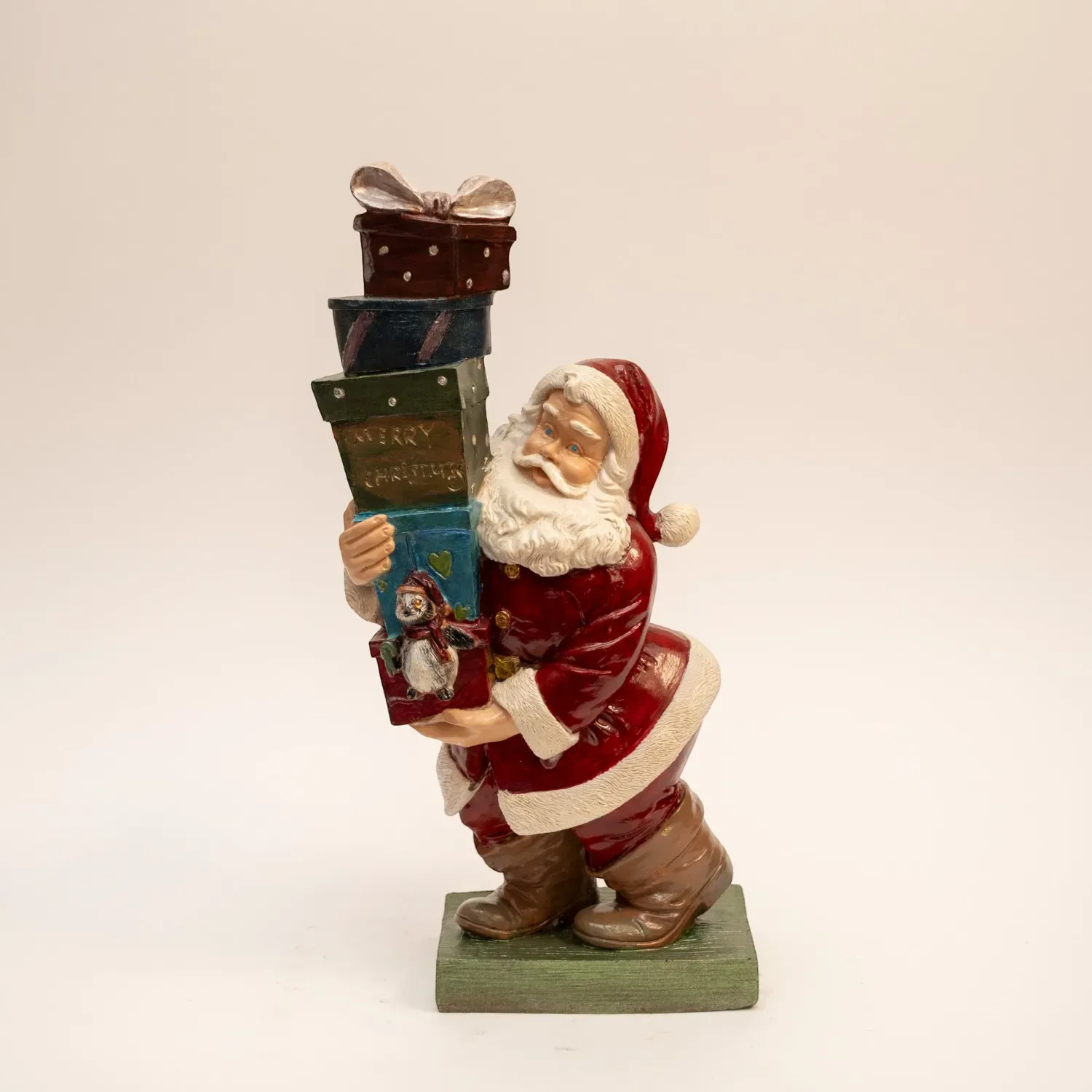 Gift Bearer – Hand Painted Elegant Gypsum Marble Sculpture – 35x15 cm