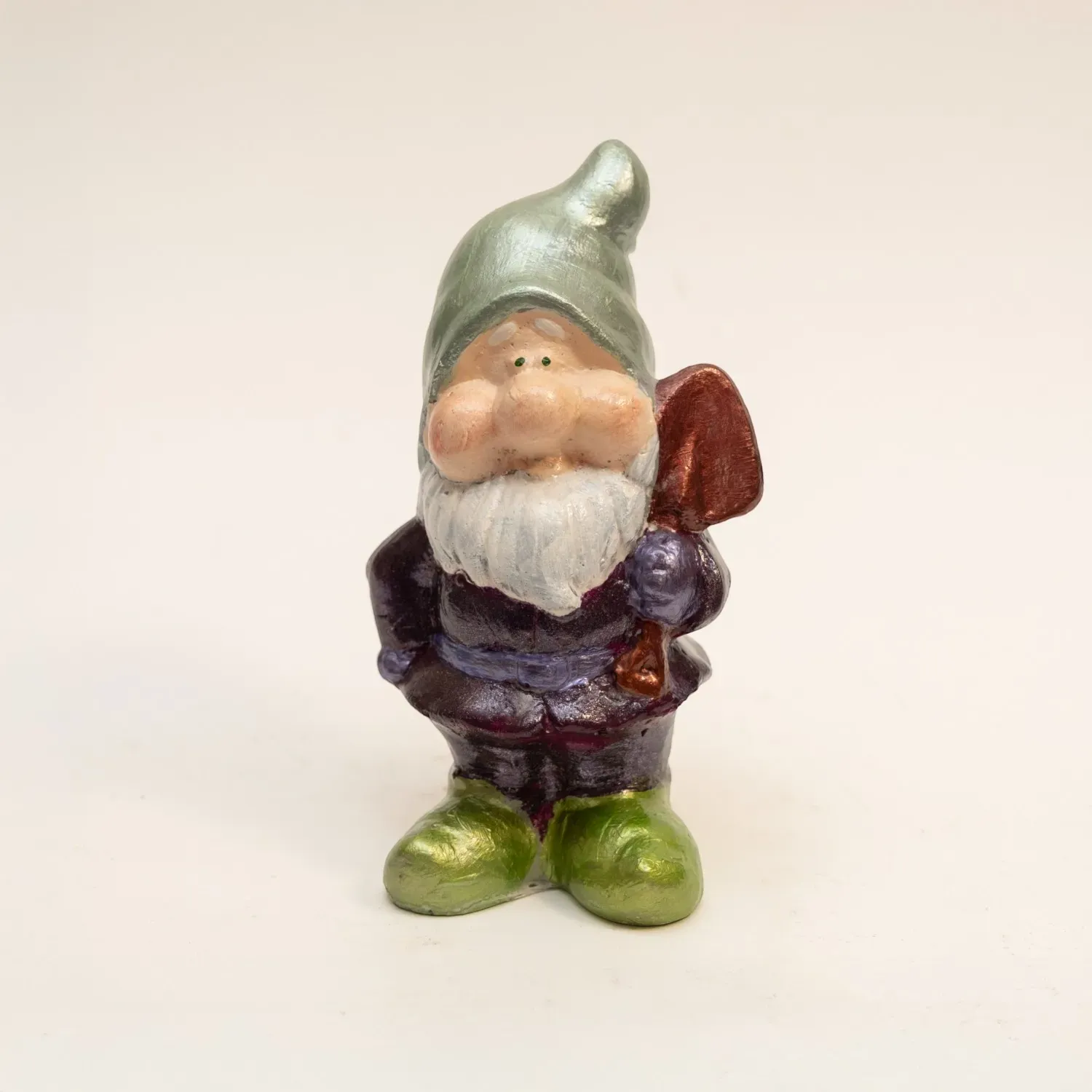 Dwarf – Gypsum Marble Sculpture – Playful Art Piece – 16x6 cm