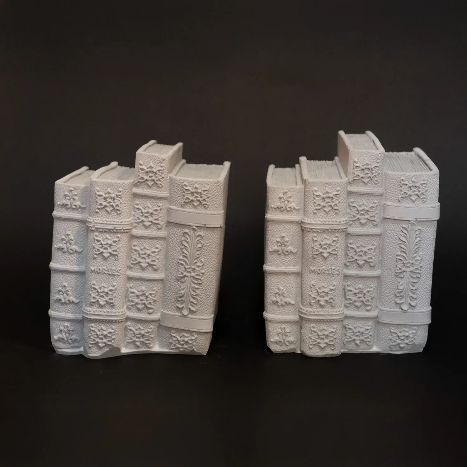 Timeless Tomes – Book Inspired Gypsum Marble Sculpture – 15x12 cm