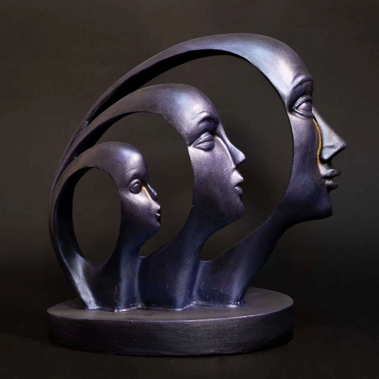 Bless – Elegant Serene Gypsum Marble Sculpture Art – 22x20 cm