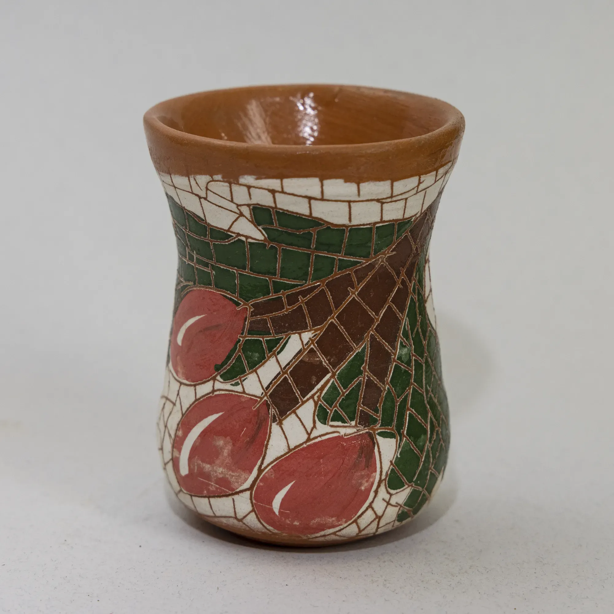 Handmade Ceramic Tea Cup with Mosaic Art Handmade Finish