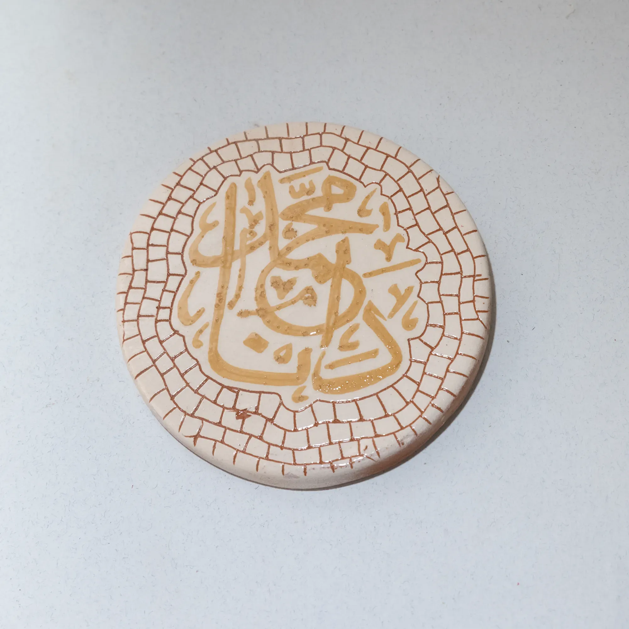 Custom Handmade Ceramic Mosaic Magnet – Personalized Artwork Design