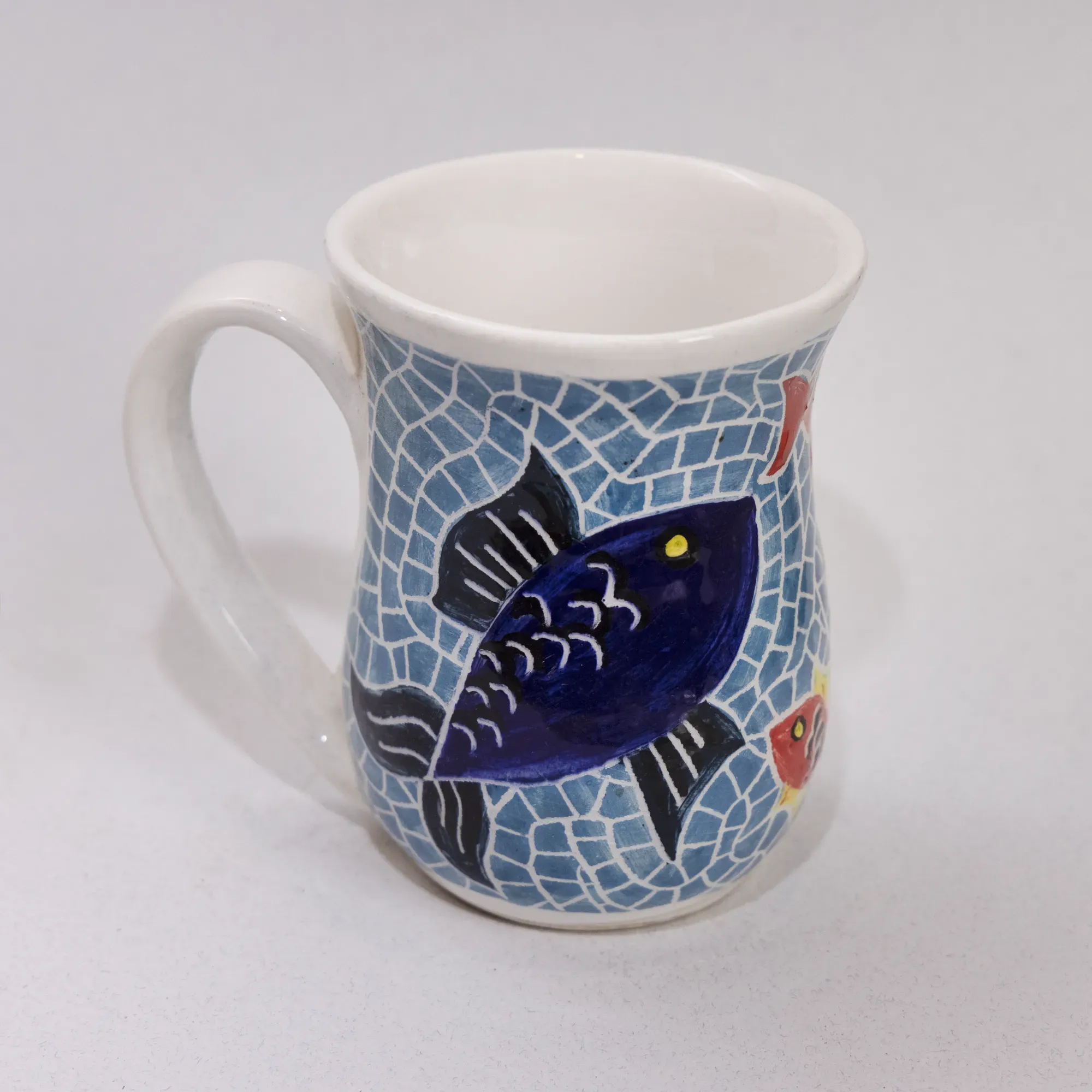 Handmade Ceramic Mug – Food-Safe with Mosaic Art Handmade Finish