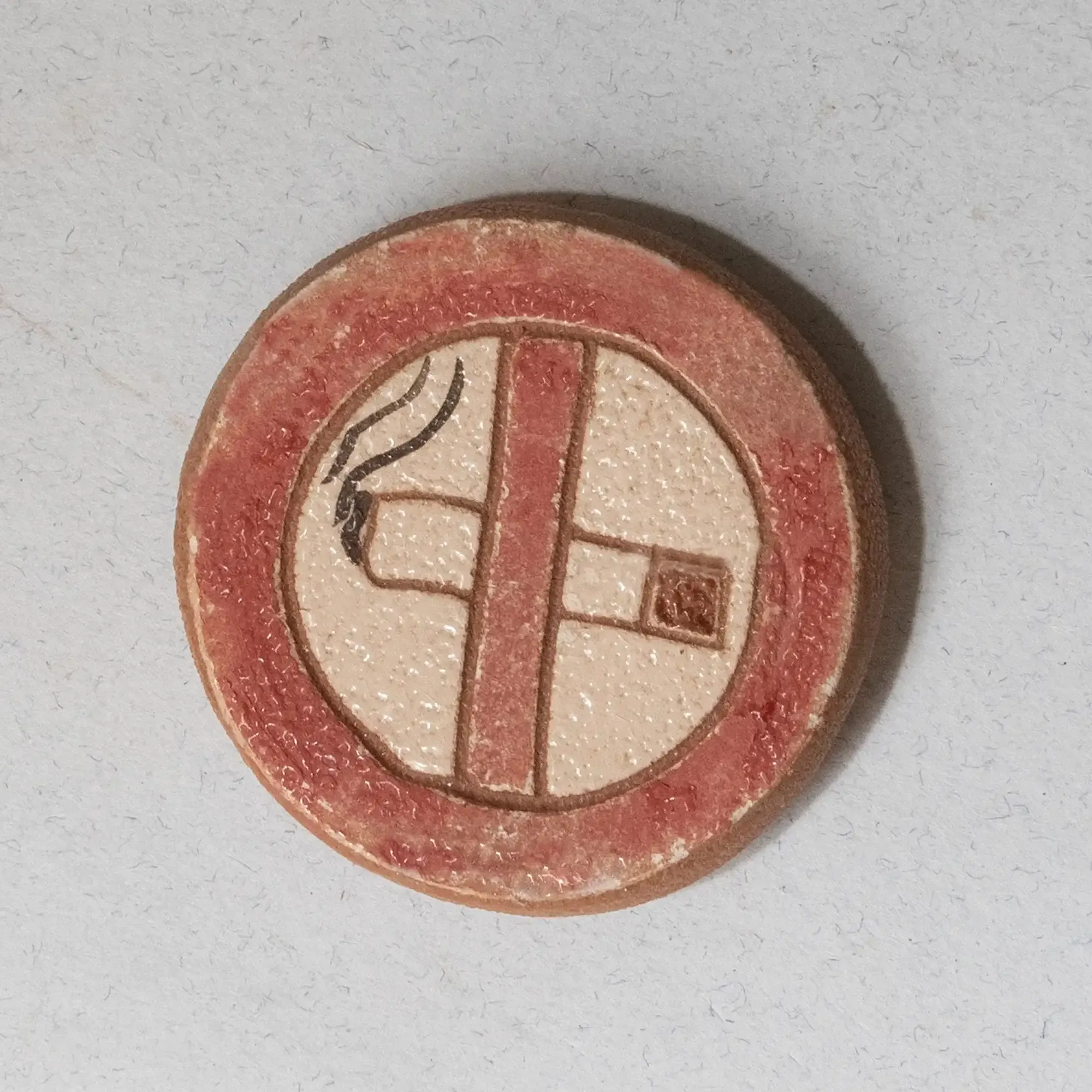 Handmade Ceramic Fridge Magnet – Mosaic Art Finish – 5 cm Diameter