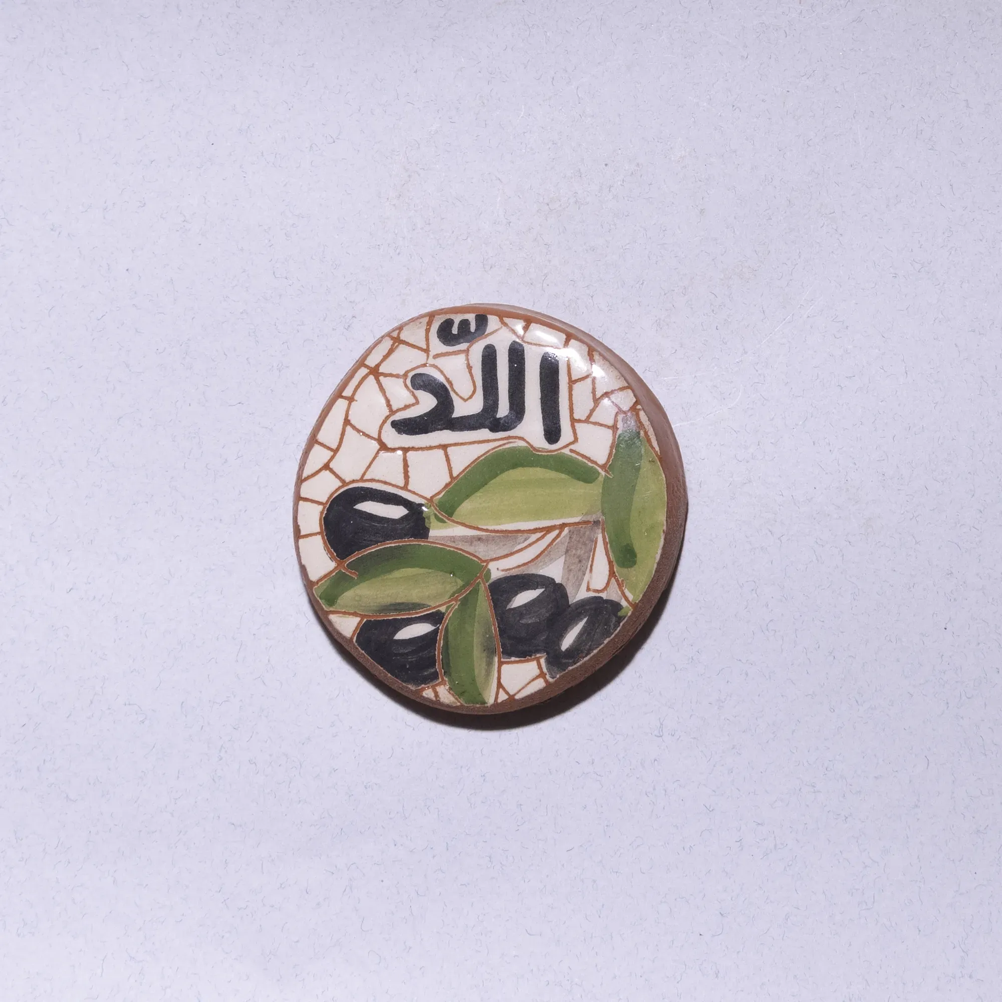 Handmade Ceramic Fridge Magnet – Handmade Mosaic Art – 5 cm Diameter