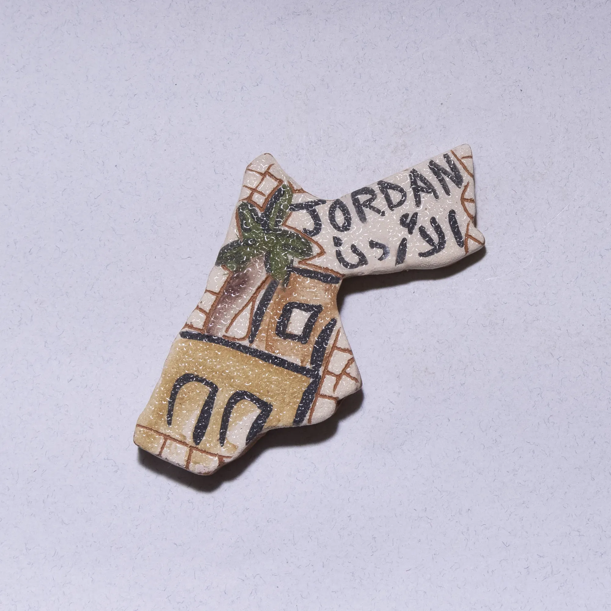 Handmade Ceramic Decorative Magnet – Mosaic Art Finish – 5 cm