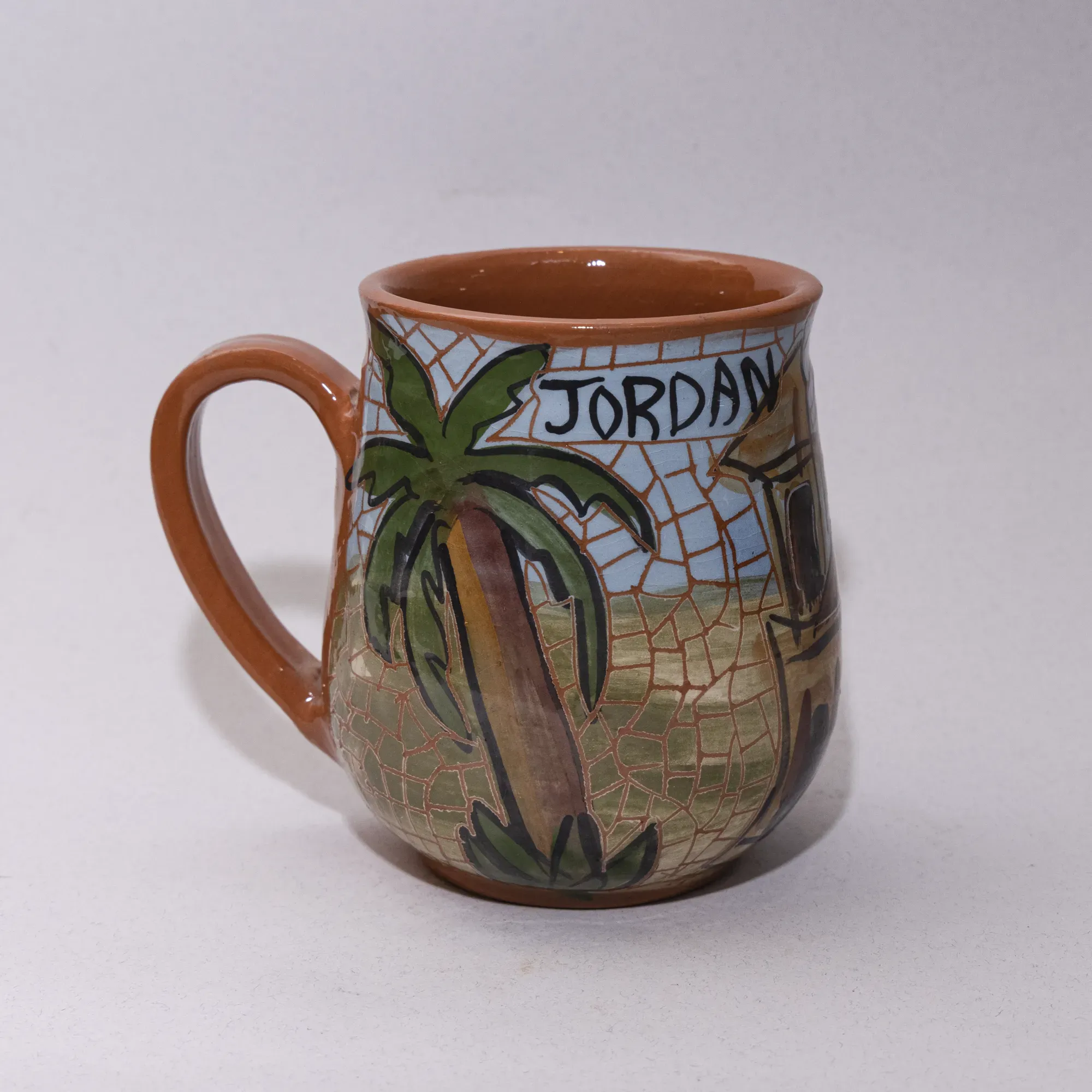 Handmade Ceramic Mug – Jordanian Handmade Craft – Food-Safe