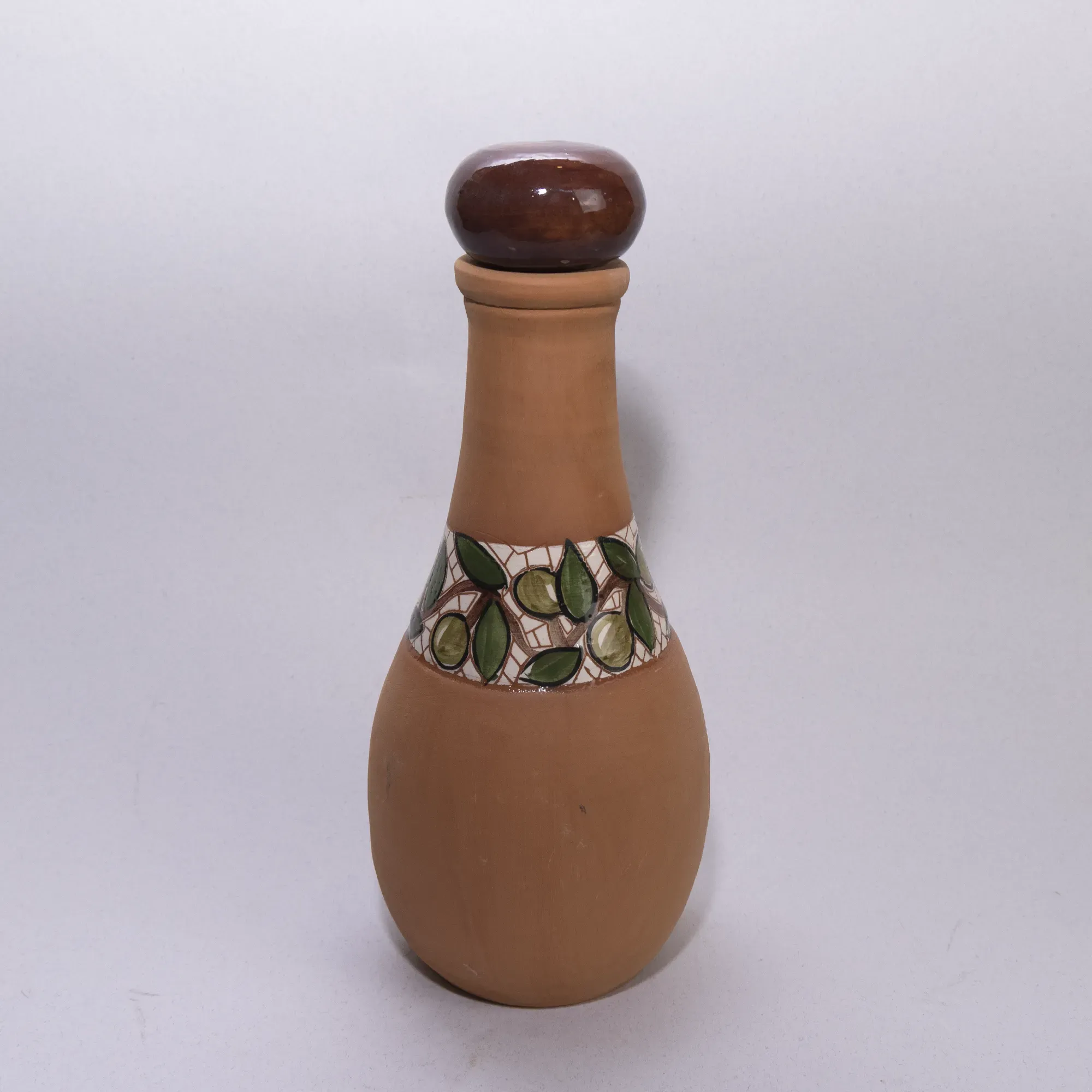 Handmade Ceramic Water Bottle – 1 Liter Capacity – Mosaic Art Finish