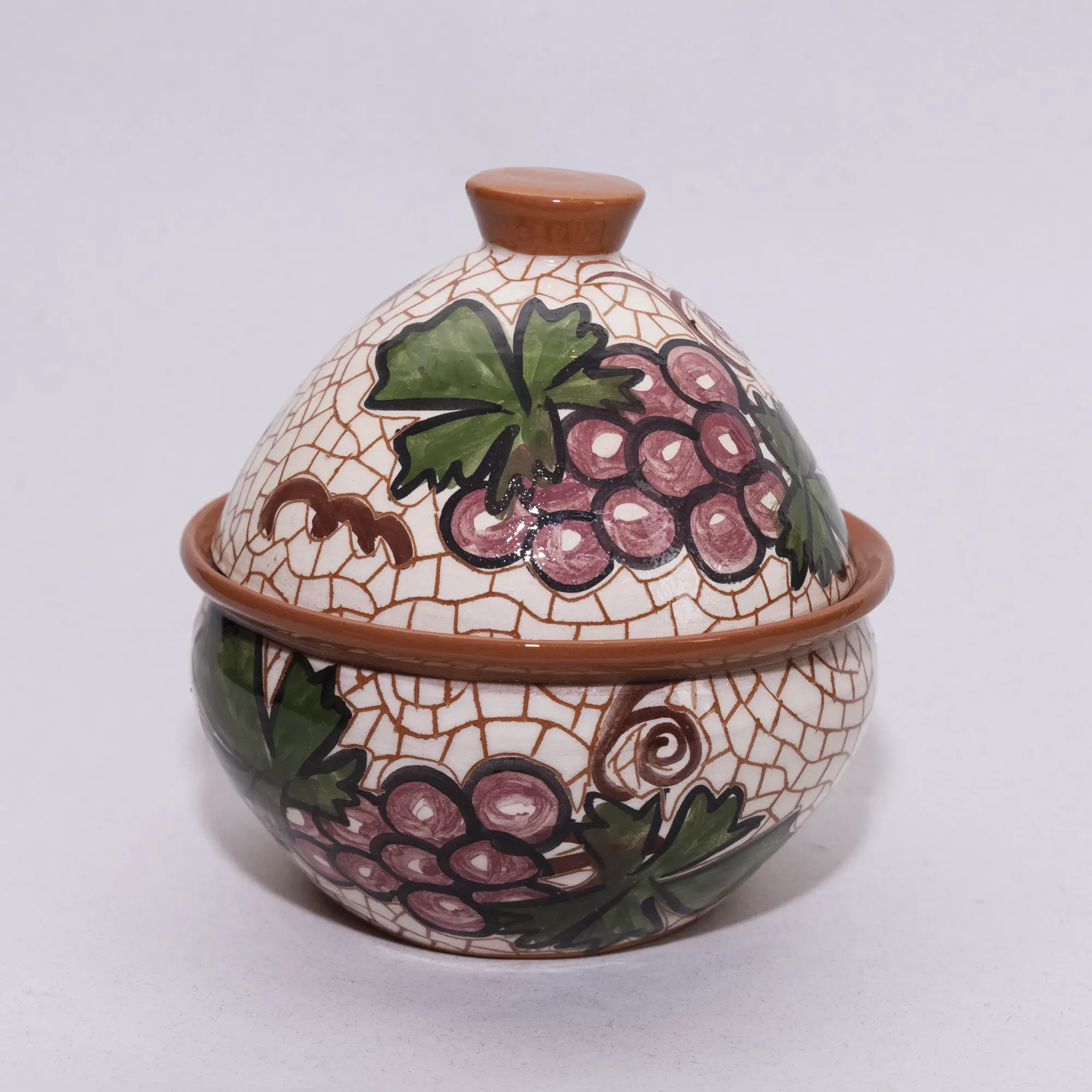 Handmade Ceramic Hospitality Serving Tray – Mosaic Art – 25 cm