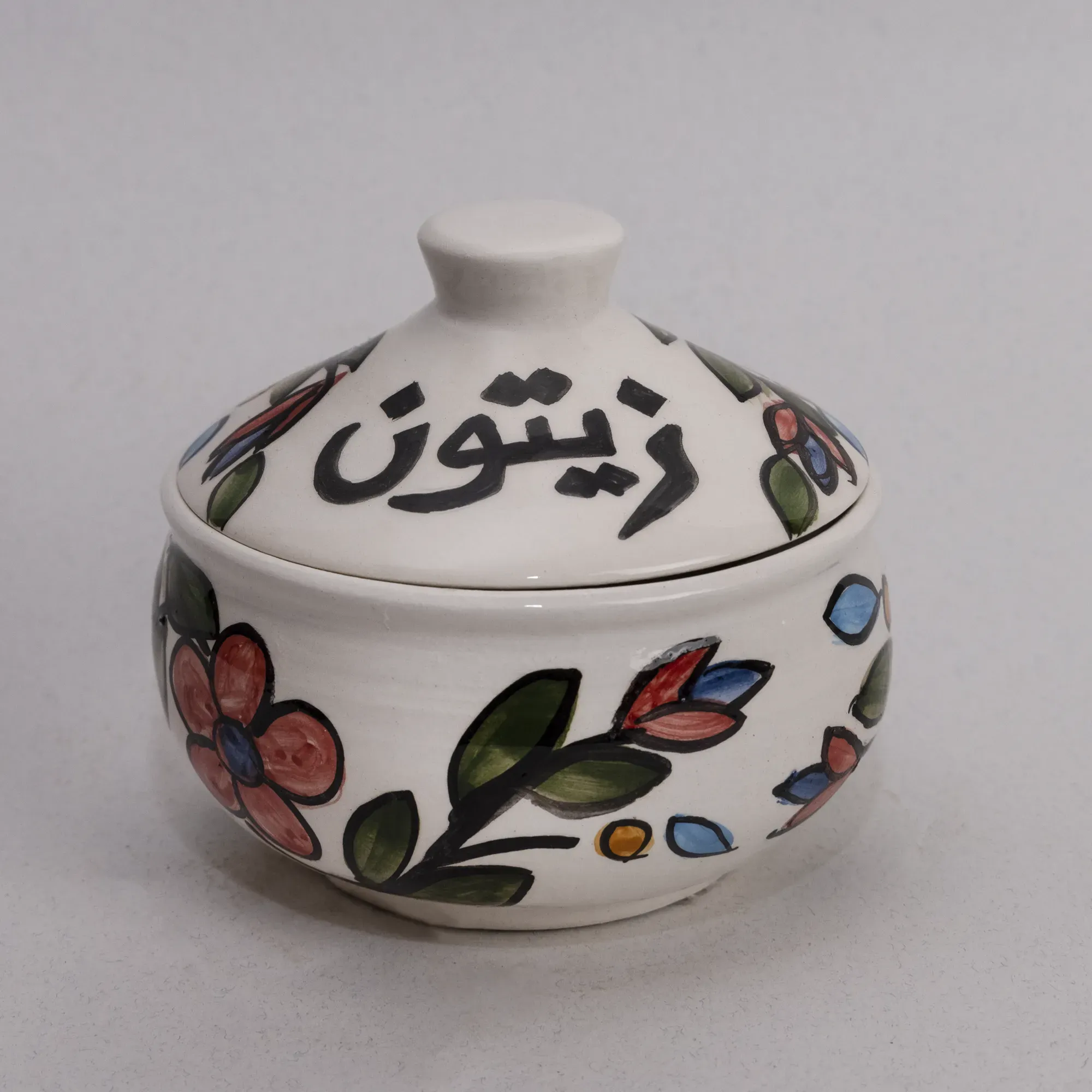 Handmade Ceramic Olive Table Container – Food-Safe – 10 cm Diameter