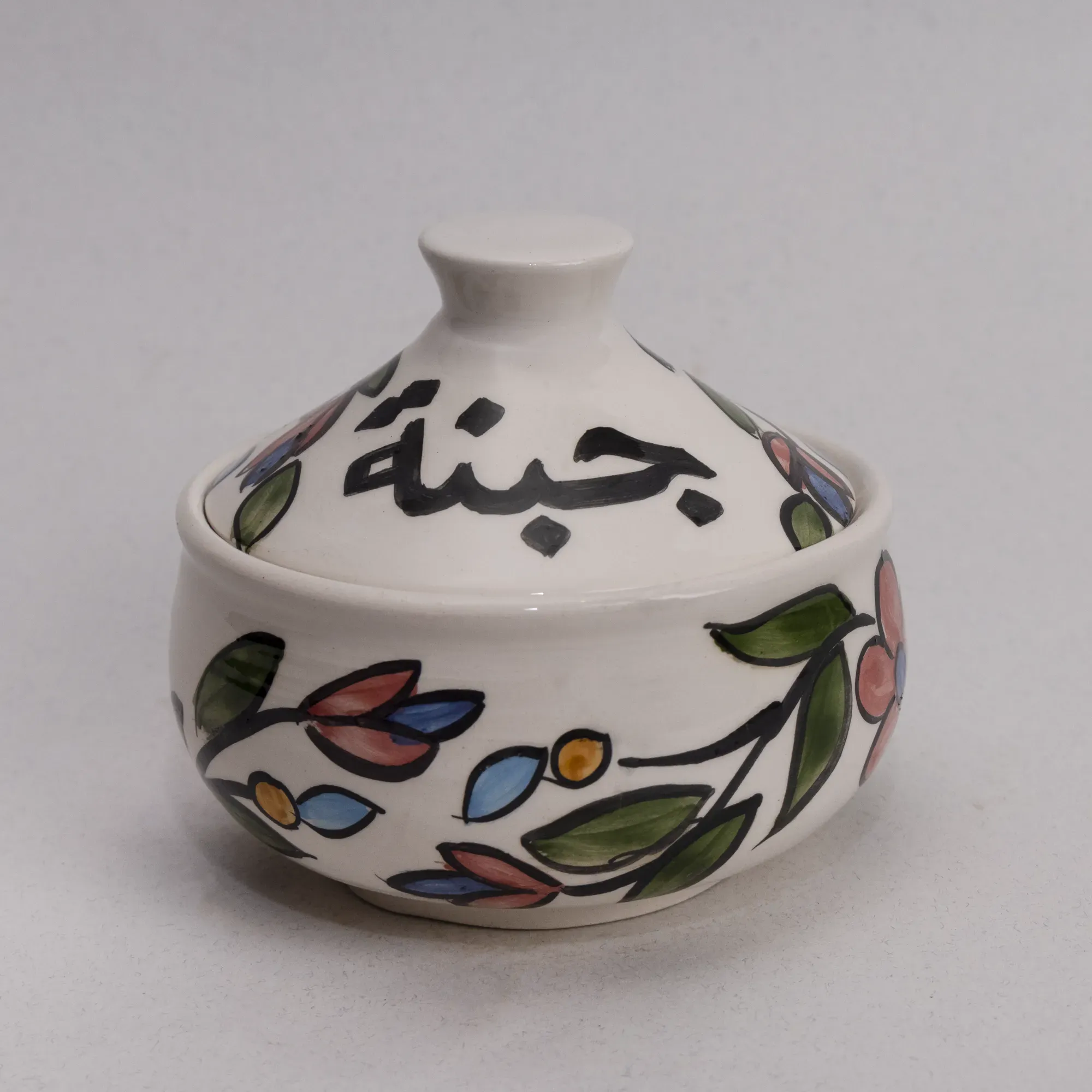 Handmade Ceramic Cheese Serving Container – Food-Safe Mosaic Art