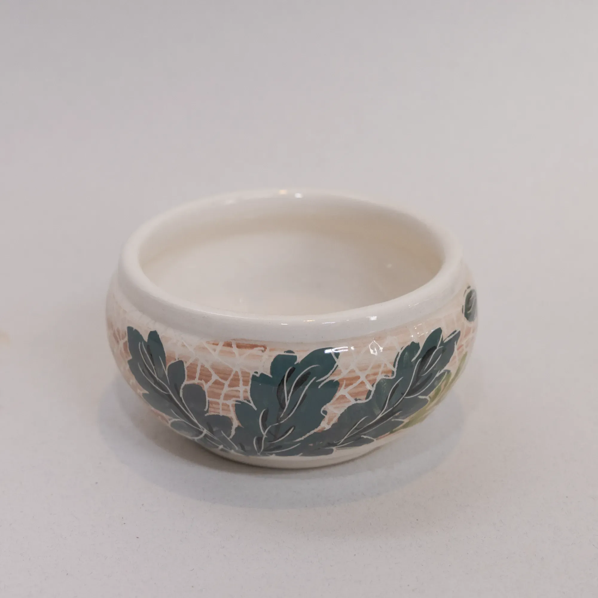 Handmade Ceramic Hosting Snack Plate with Mosaic Art Finish