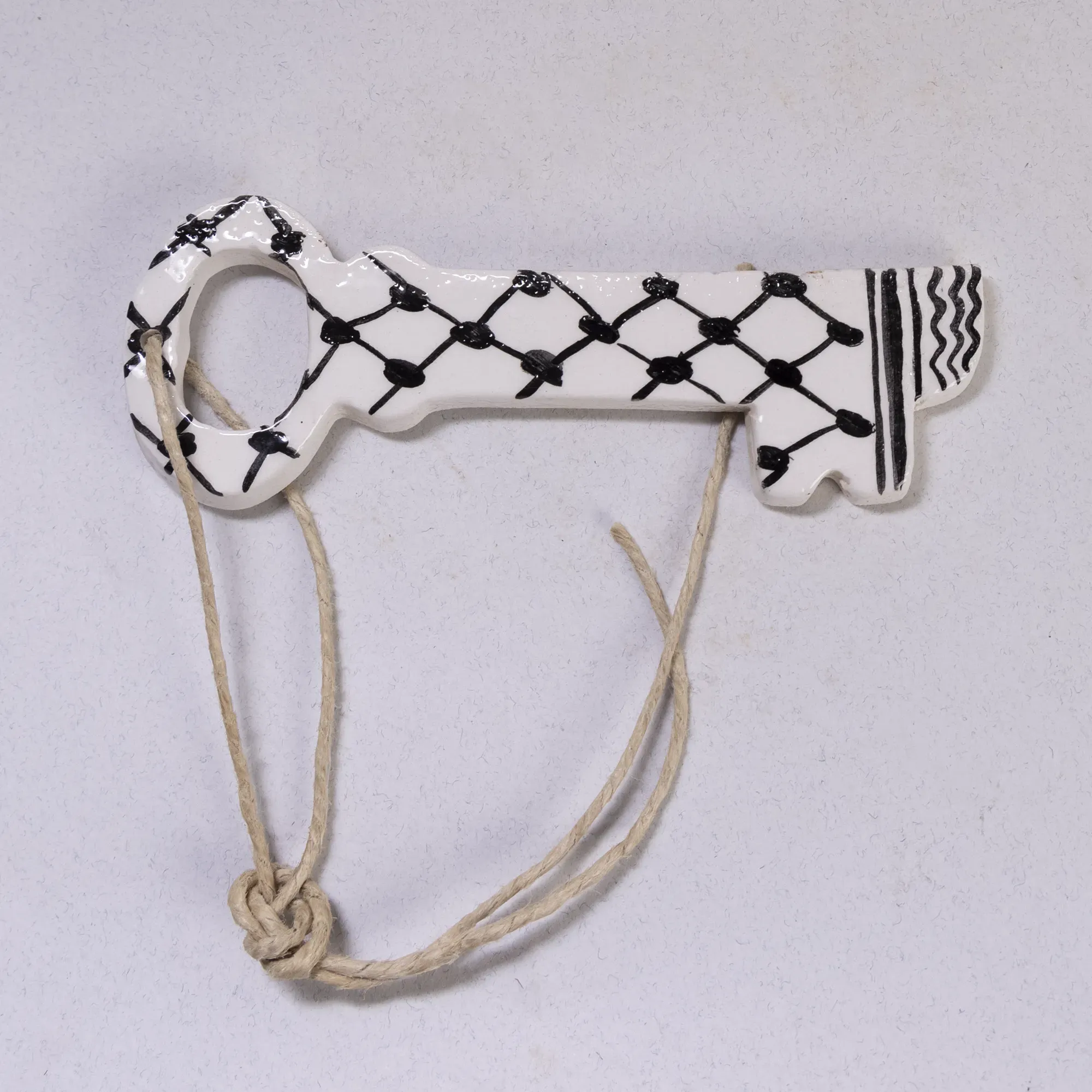 Handmade Ceramic Key of Return Wall Hanging – Palestinian Mosaic Art