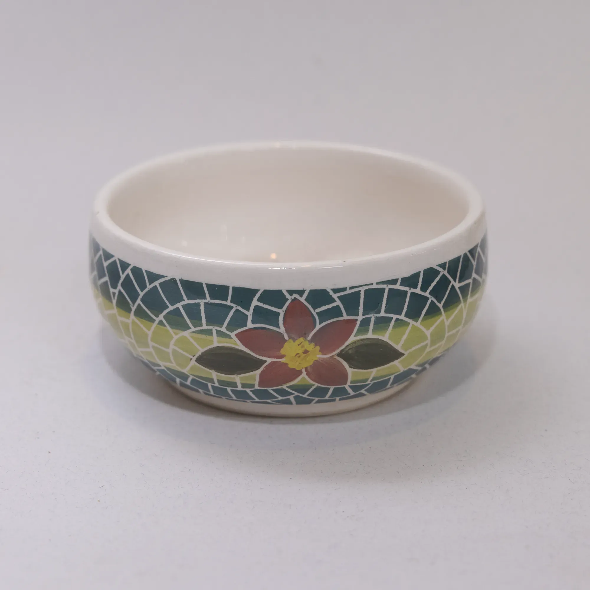 Handmade Ceramic Snack Serving Bowl for Hospitality – Mosaic Art