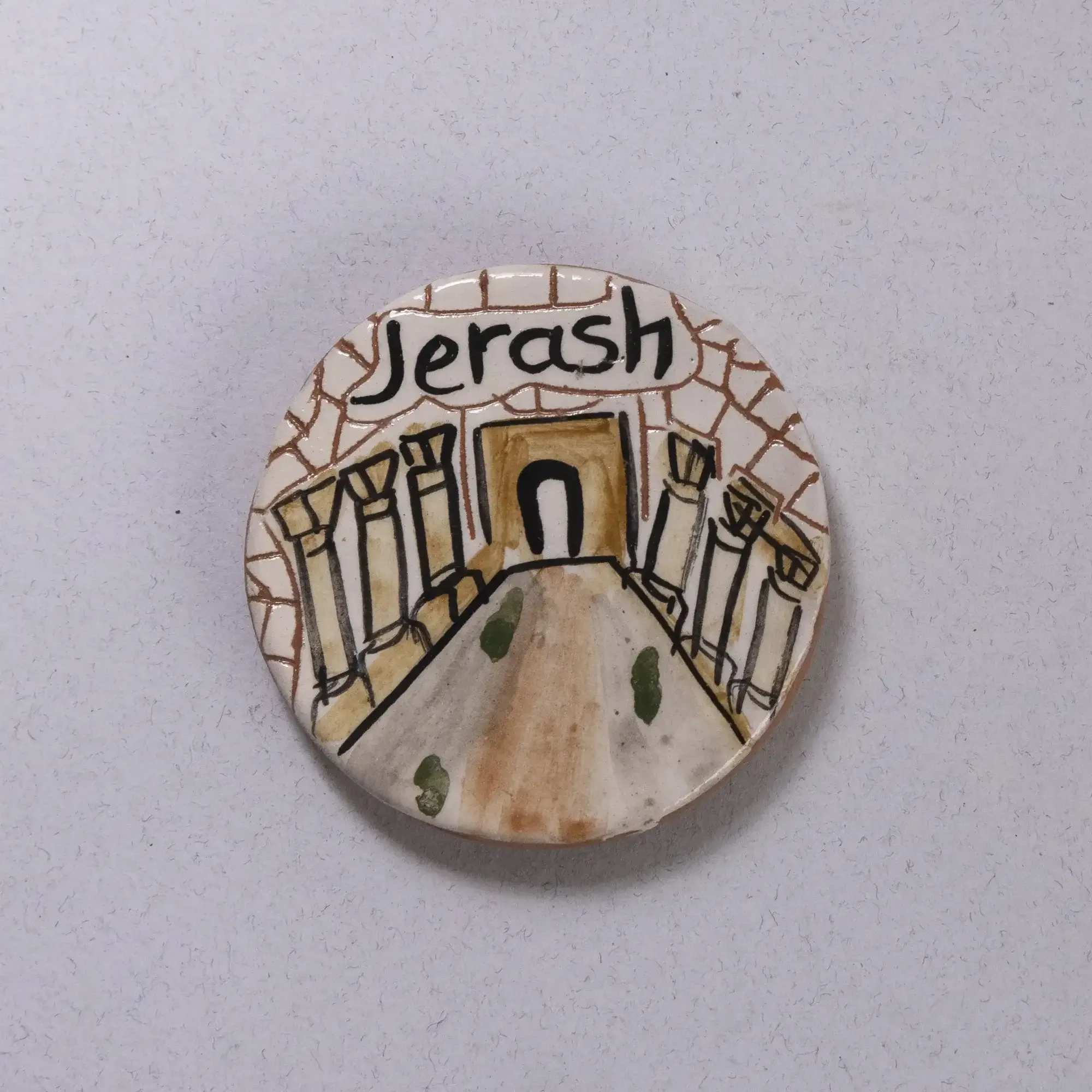 Handmade Ceramic Fridge Magnet – Mosaic Art Handmade Finish – 5 cm