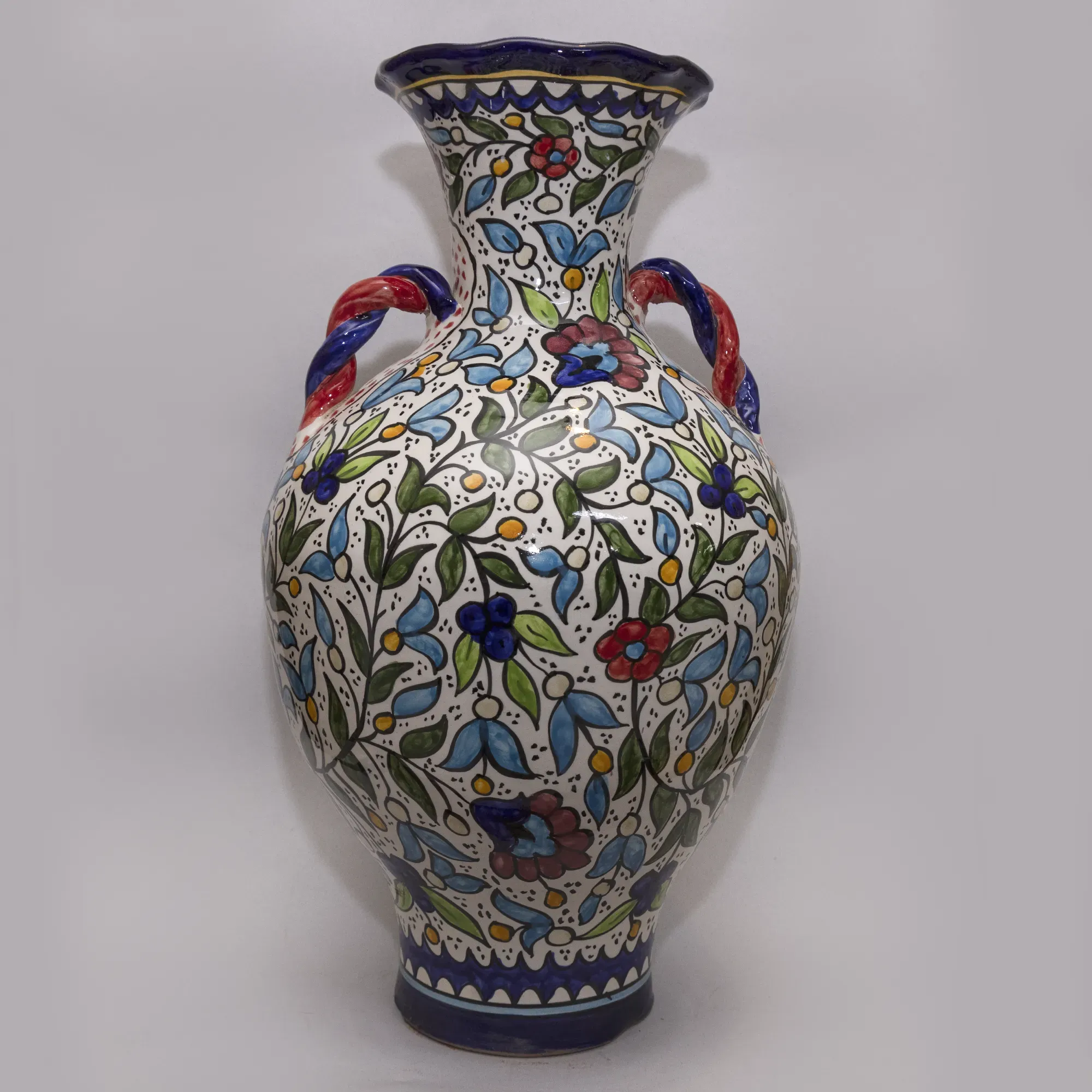 Handmade Extra-Large Ceramic Floor Vase – Approx. 110 cm – Mosaic Art