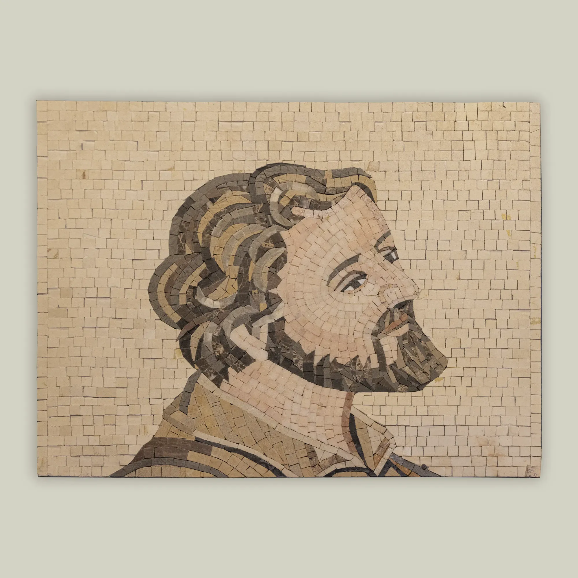 Handmade Custom Wall Natural Stone Mosaic Artwork – 100 x 100 cm