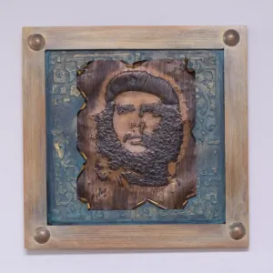Handcrafted Raised Che Guevara Portrait Decorative Wall Artwork