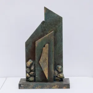Handmade Geometric Abstract Table Decor with Artisan Details