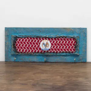 Artisan Jordan National Emblem Textile Panel Wall-Mounted Key Holder