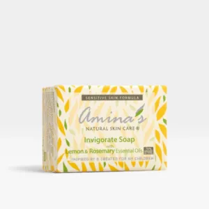 Handmade Organic Invigorate Soap with Lemon and Rosemary, 130 g