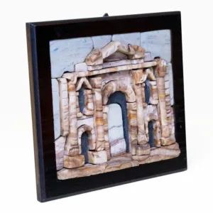 Handmade Jerash Gate Stone Mosaic Wall Art with Multiple Size Options