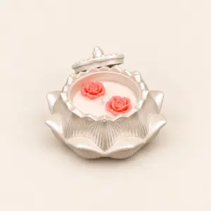 Lotus Flower Sculpted Scented Candle (Available In Scents and Colors)