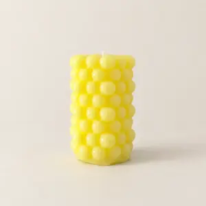 Medium Bubble Pillar Scented Candle (Available In Scents and Colors)