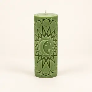 Tall Ramadan Lantern Pattern Scented Candle (Available In Scents and Colors)