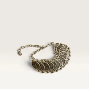 Palestinian Coin Bracelet in Silver-Plated Copper
