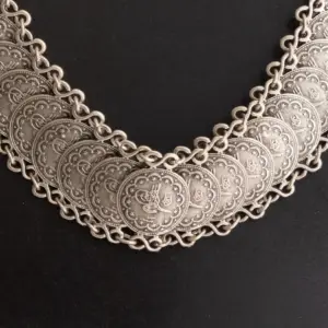 Palestinian Coin Necklace in Silver-Plated Copper