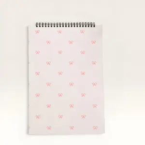 Pink Bow A4 Drawing and Coloring Book – Customizable with Any Image