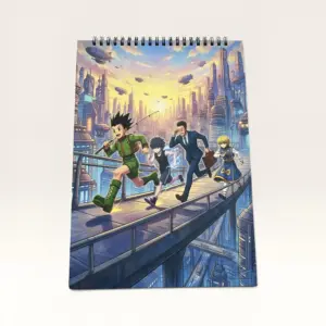 Anime City A4 Drawing and Coloring Book – Customizable with Any Image