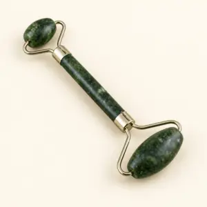 Dual-Ended Authentic Jade Facial Roller, One Piece