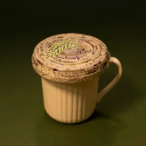 Mahlaaki Ya Donya Arabic Recycled Paper Cup Cover & Coaster, 10x10 cm