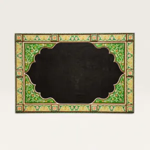 Customizable Green Arabesque Wall Art – 120x80 cm
