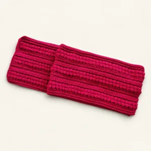 Handmade Crochet Scarf with Spike Stitch Design - 150x16 cm