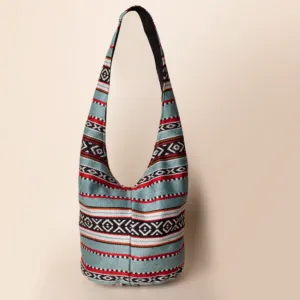 Turquoise Oasis Bedouin Shoulder Hand Bag Heritage - 35x30x10 cm