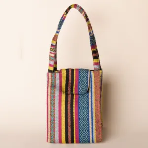 Multicolor Heritage Lunch Box Bag Thermal Felt Lined - 24x22x15 cm