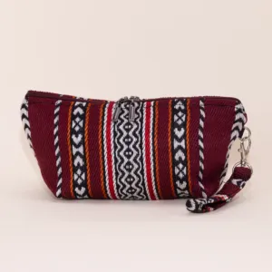 Handmade Henna Sadu Makeup Bag Water Resistant Lining - 25x15x8 cm