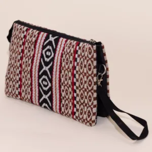Desert Bloom Chevron Petra Cross Bag Multi Pocket - 30x25x8 cm