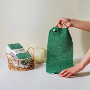 Organic Cotton Back Exfoliating Cloth Shower Tool (1 Pc)