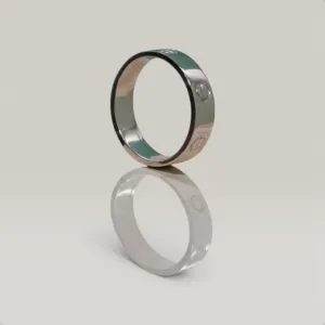 Cartier-Style Band Ring in 925 Sterling Silver Handmade Design
