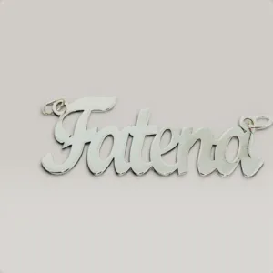 Personalized Script Name Necklace in 925 Sterling Silver